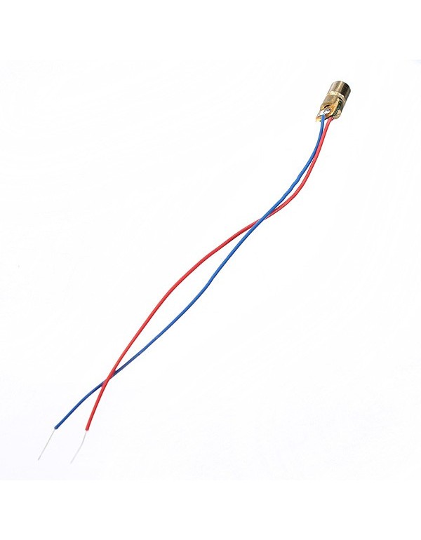 3 Pcs DC 5V 5mW 650nm 6mm Laser Dot Diode Module Red Copper Head Tube